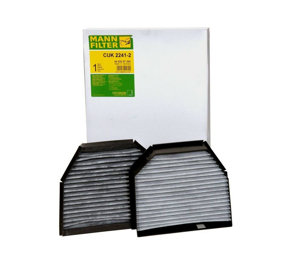 Mercedes Cabin Air Filter Set (Activated Charcoal) 2308300418 - MANN-FILTER CUK22412